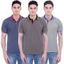 Balino London Men’S Multicolor Polo Collar T-Shirt(Pack Of 3) of Rs.1499/- at Just Rs.424/-( 15% OFF with Freecharge)