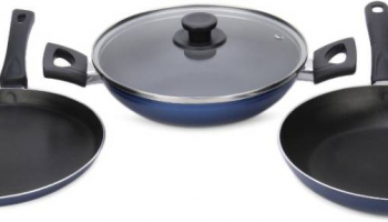 Pigeon Essentials Cookware Set  at Rs.899(MRP=Rs.2450)