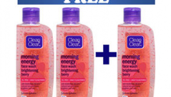Clean & Clear Morning Energy Face Wash Buy 2 Get 1 Free + free shipping +Extra 25% Cashbacks