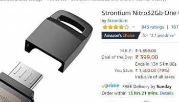 Strontium Nitro32Gb One OTG 3.1 150 MBPS (Grey)