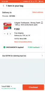 Get COLGATE 500 GRAM × 2 just for Rs 152